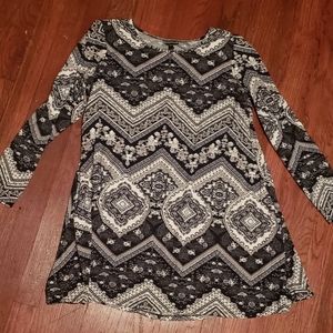 Long sleeve hippy dress